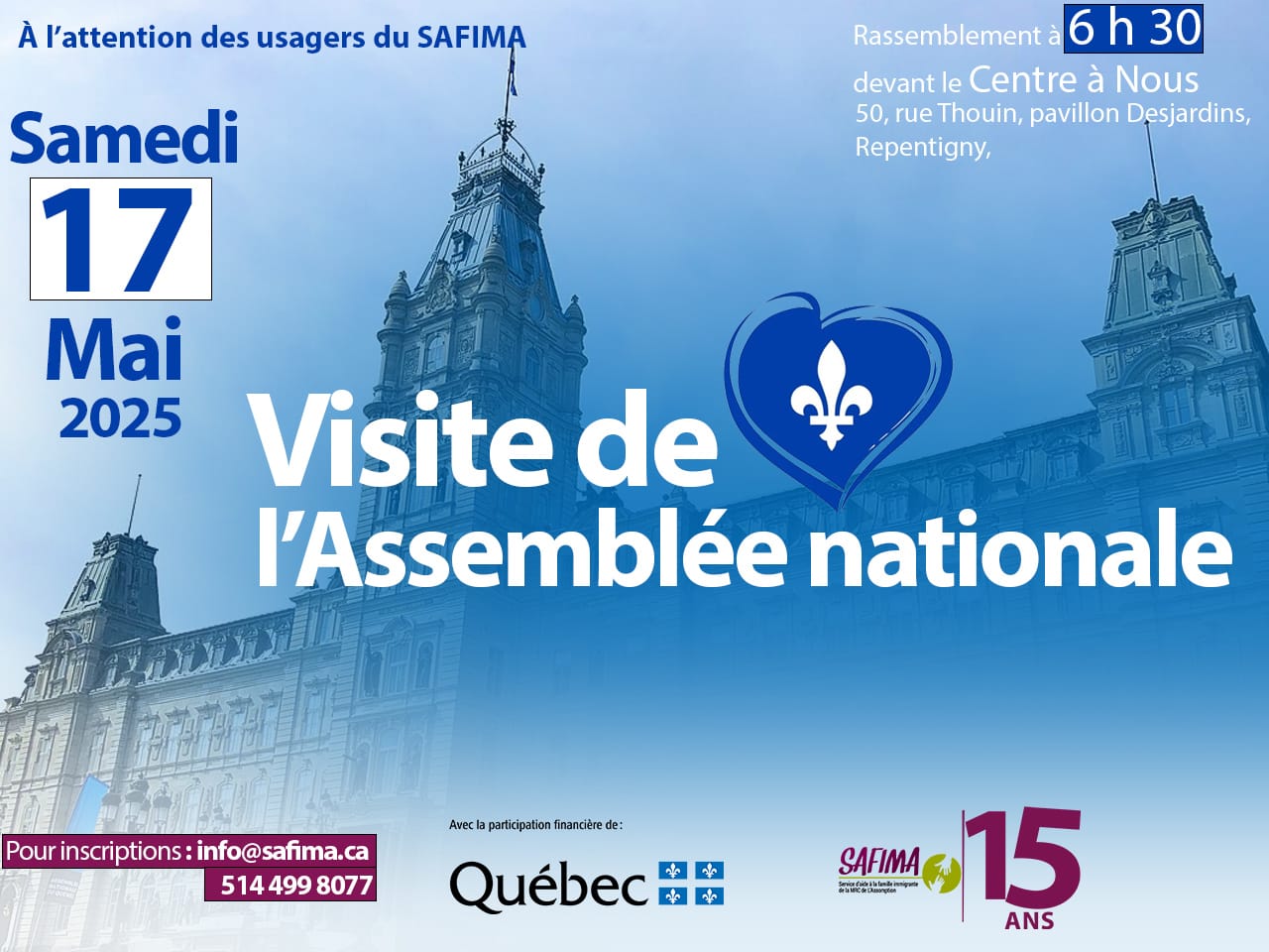 VISITE DE L'ASSEMBLÉE NATIONALE
