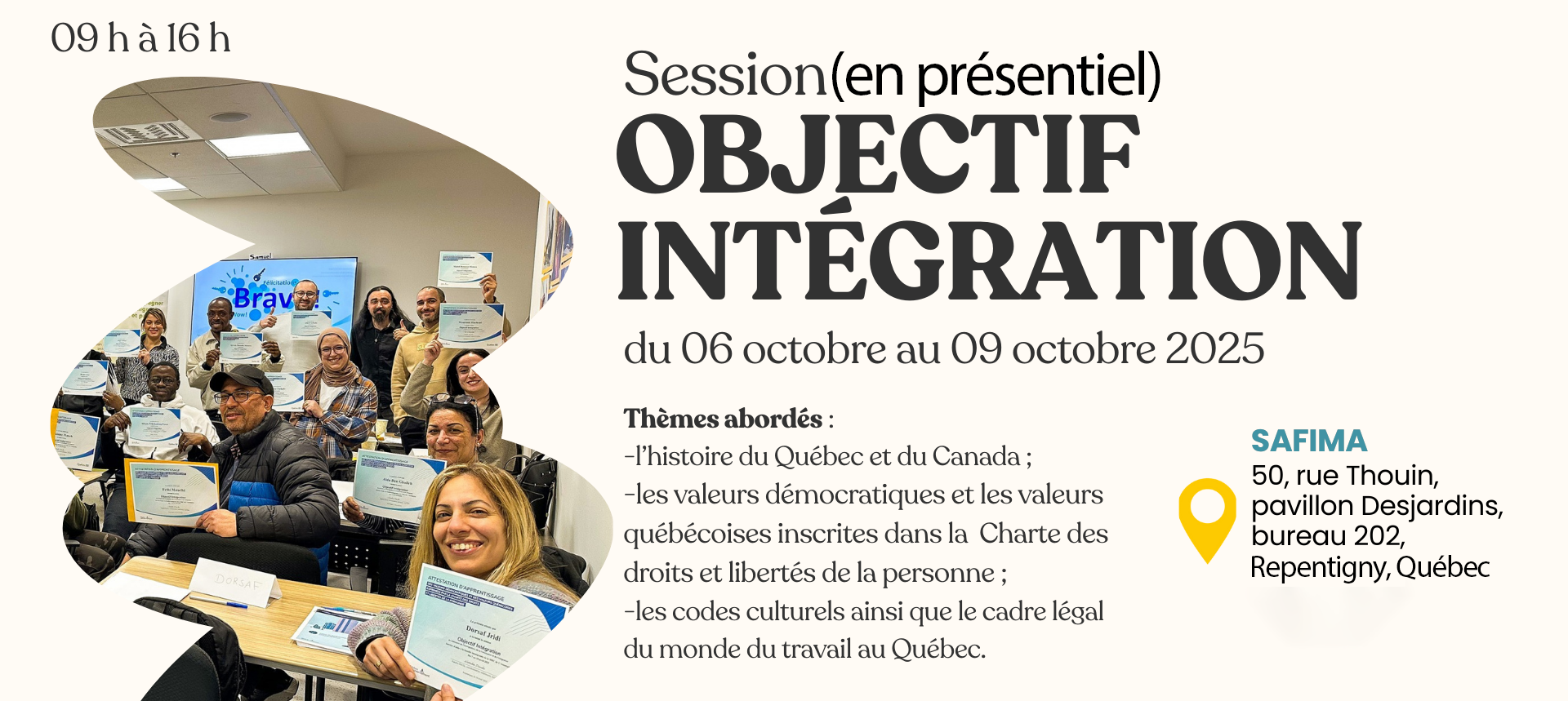 DEBUT DE LA SESSION OBJECTIF INGRÉGRATION (OCTOBRE 2025)