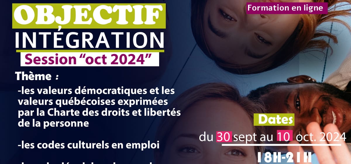 OBJECTIF INTÉGRATION SESSION OCTOBRE 2024