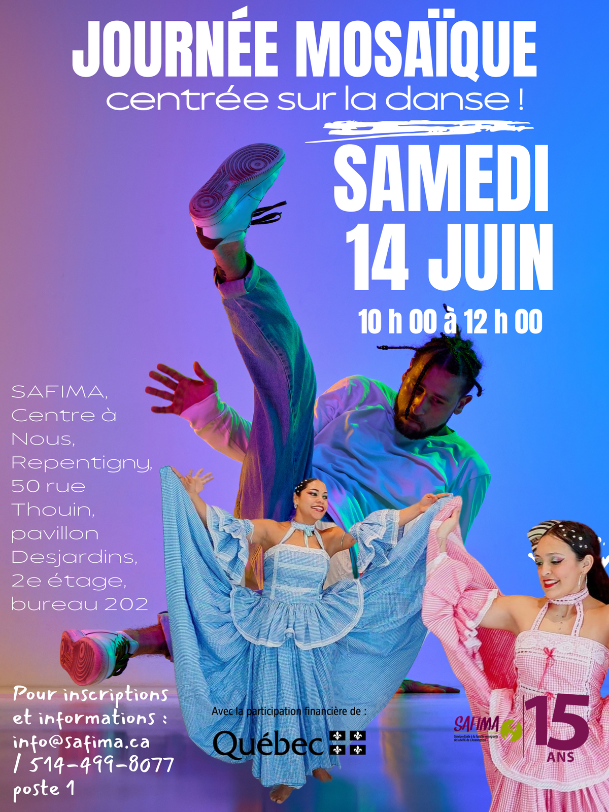 JOURNÉE MOSAÏQUE CENTRÉE SUR LA DANSE