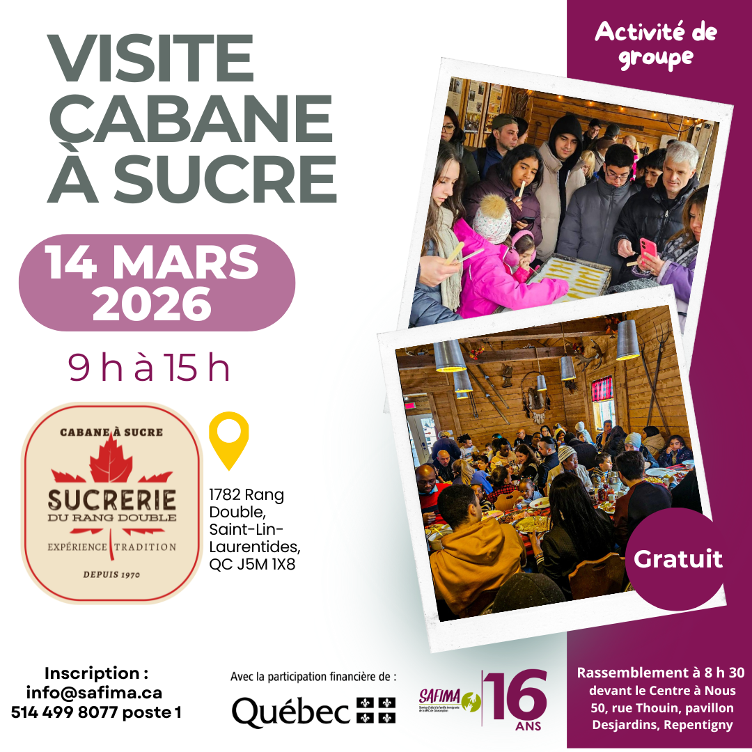 SORTIE À LA CABANE À SUCRE 2026