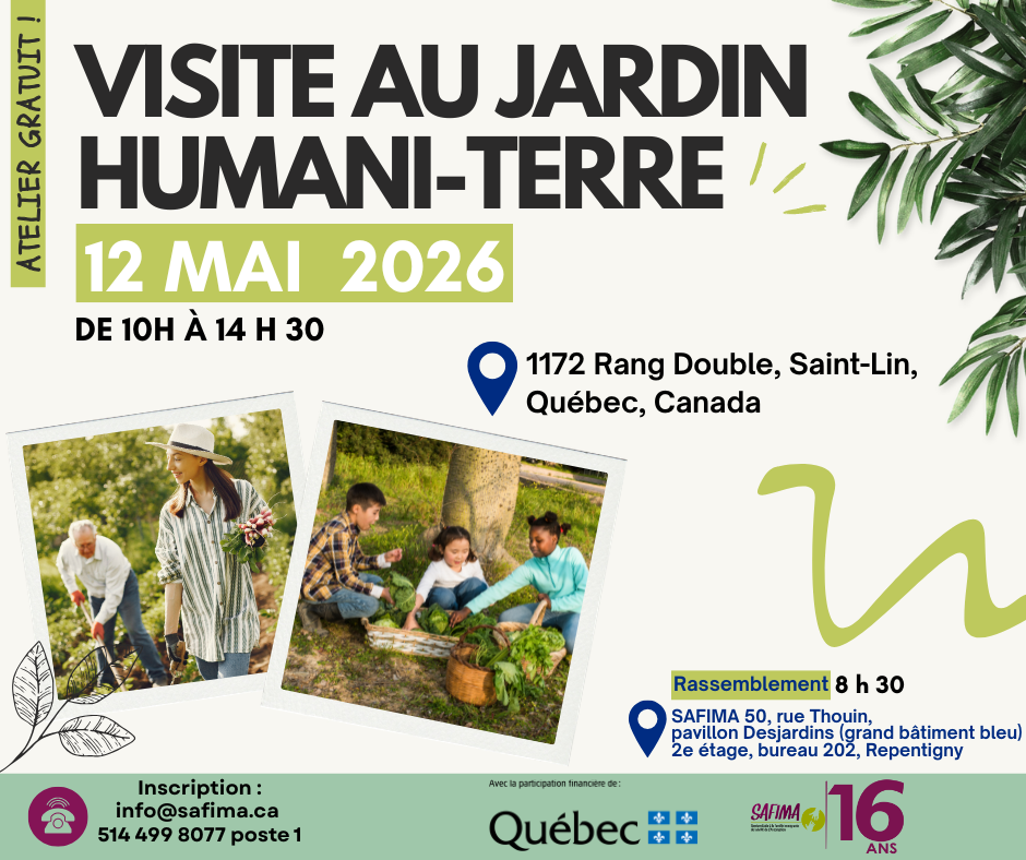 VISITE AU JARDIN HUMANI-TERRE DU 12 MAI 2026