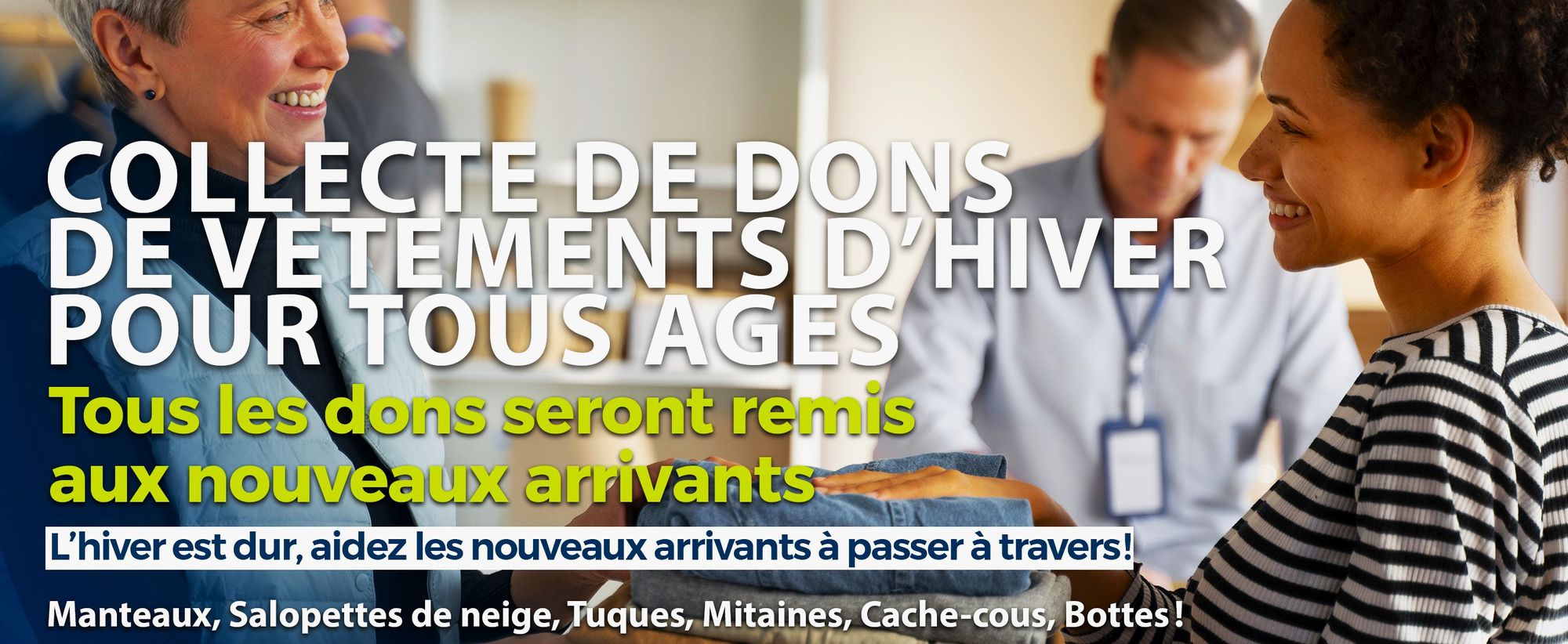 COLLECTE DE DONS DE VETEMENTS D'HIVER POUR TOUS AGES