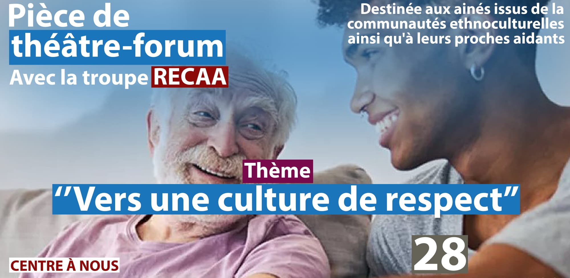 PIÈCE DE THEÂTRE-FORUM AVEC LA TROUPE RECAA