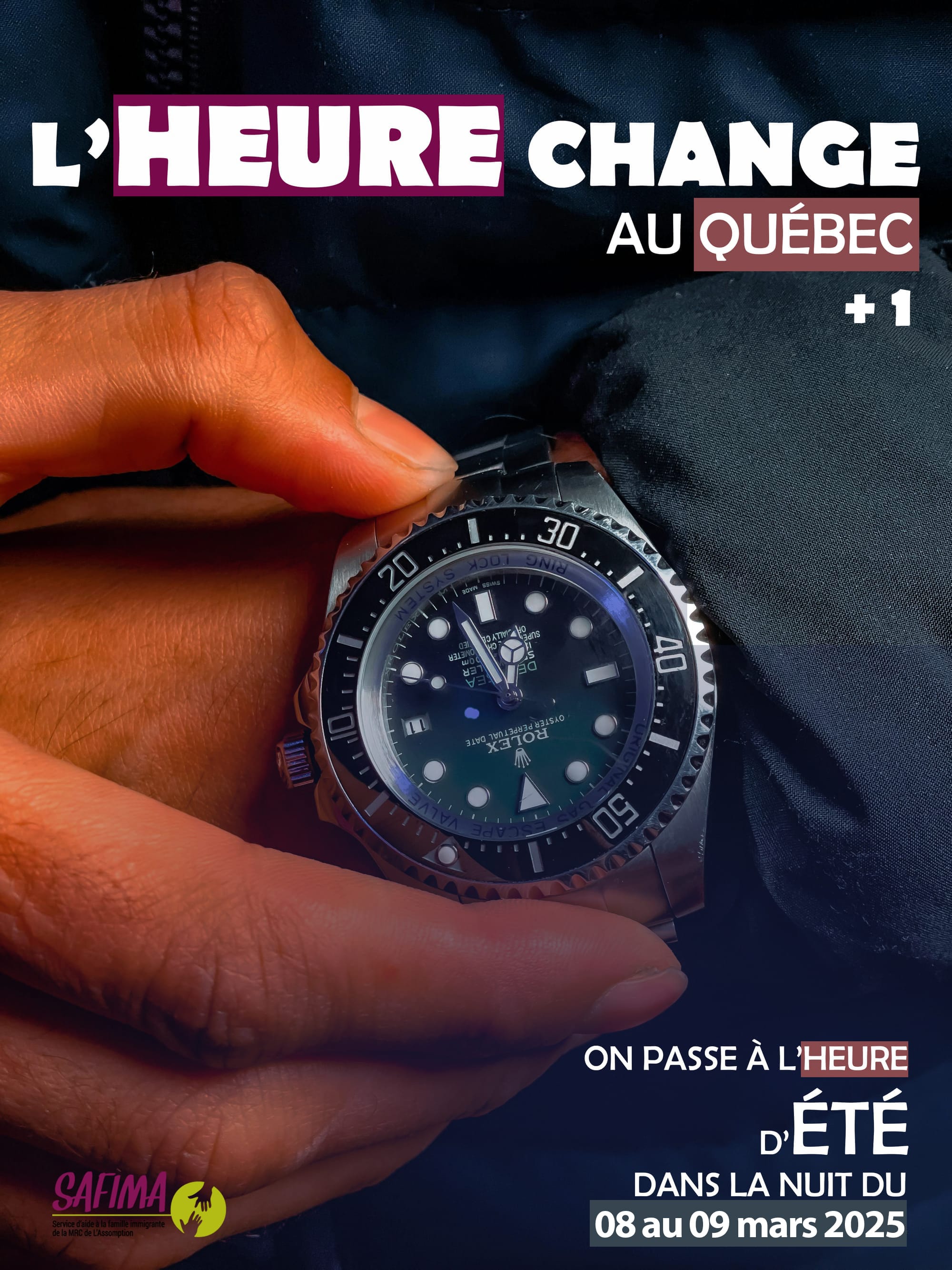CHANGEMENT D'HEURE