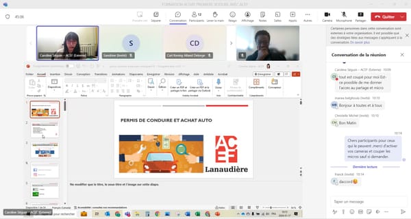 FORMATION SUR L'ACHAT D'UNE PREMIERE VOITURE ET PERMIS DE CONDUIRE AU QUEBEC