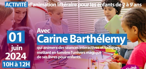 ACTIVITÉ D'ANIMATION LITTÉRAIRE POUR LES ENFANTS