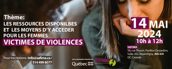 ATELIER DE FORMATION POUR LES FEMMES DU 14 MAI 2024