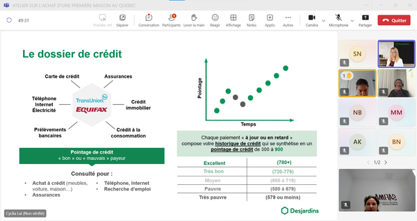 ATELIER D'INFORMATION SUR L'ACHAT D'UNE PREMIÈRE MAISON AU QUEBEC