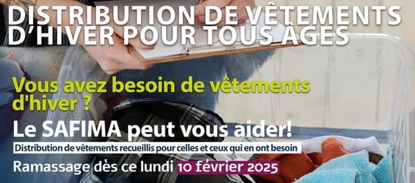 DISTRIBUTION DE VÊTEMENTS D'HIVER