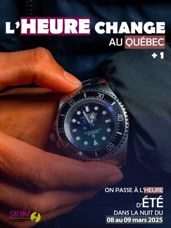 CHANGEMENT D'HEURE