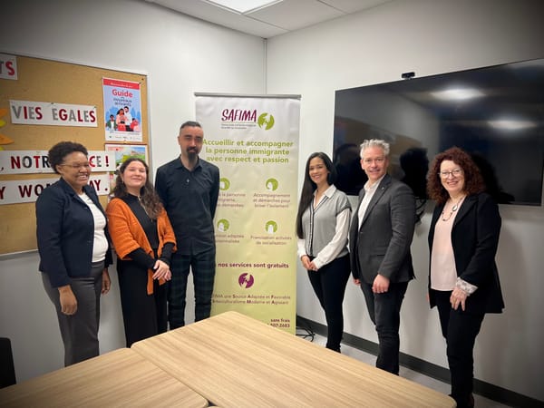 VISITE DE PATRICK BONIN ET MONIQUE PAUZÉ DU BLOC QUÉBÉCOIS DANS REPENTIGNY