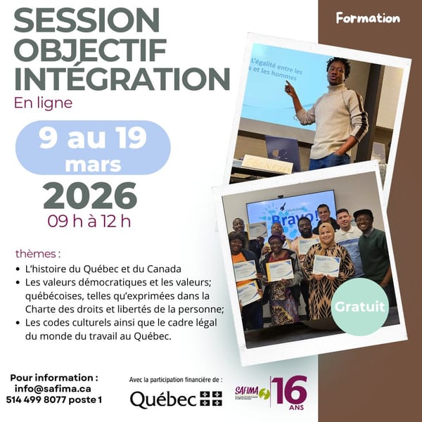 DEBUT SESSION OBJECTIF INTÉGRATION DE MARS 2026