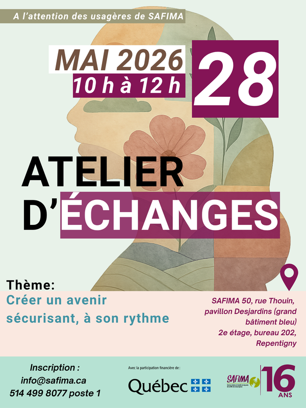 ATELIER ICI-FEMMES sur le thème "Créer un avenir sécurisant, à son rythme"