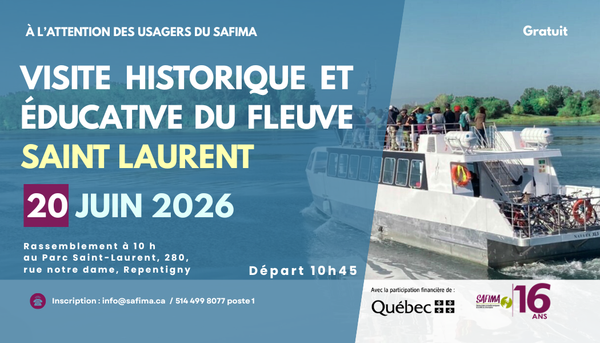 VISITE HISTORIQUE ET ÉDUCATIVE DU FLEUVE SAINT LAURENT 2026